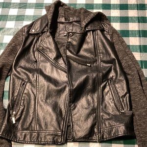 JL lightweight faux leather jacket